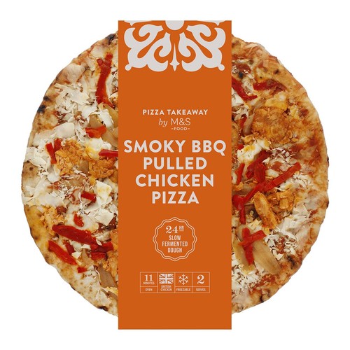 M&S Smoky BBQ Pulled Chicken Woodfired & Stonebaked Pizza