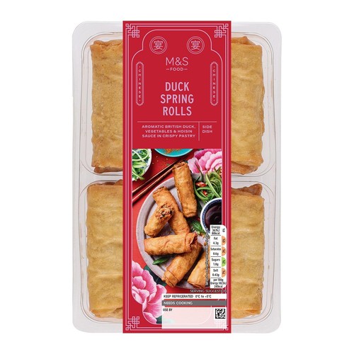 M&S 6 Duck Spring Rolls thumbnail 2