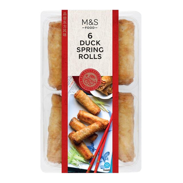 M&S 6 Duck Spring Rolls