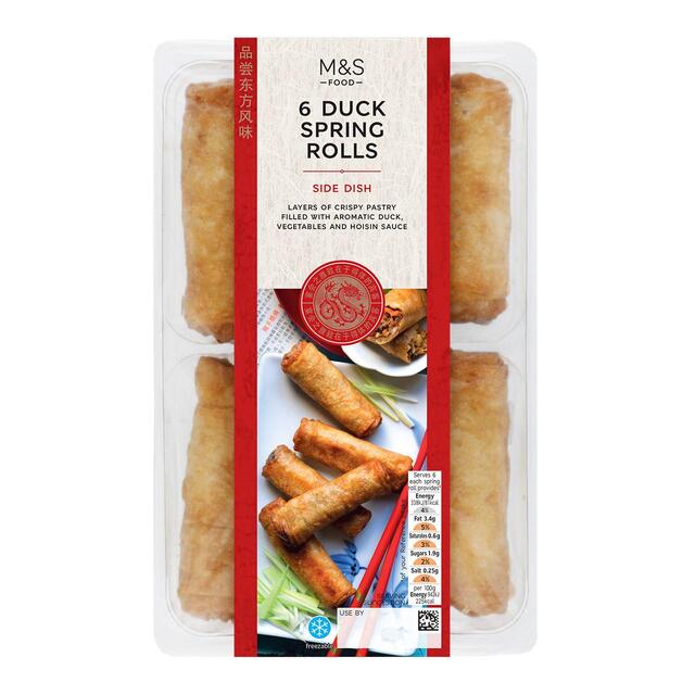 M&S 6 Duck Spring Rolls thumbnail 2