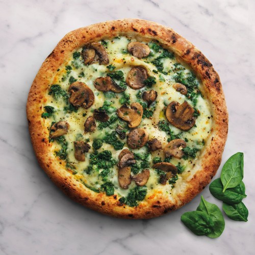Crosta Mollica Fiorentina Sourdough Pizza with Mushrooms & Spinach thumbnail 2