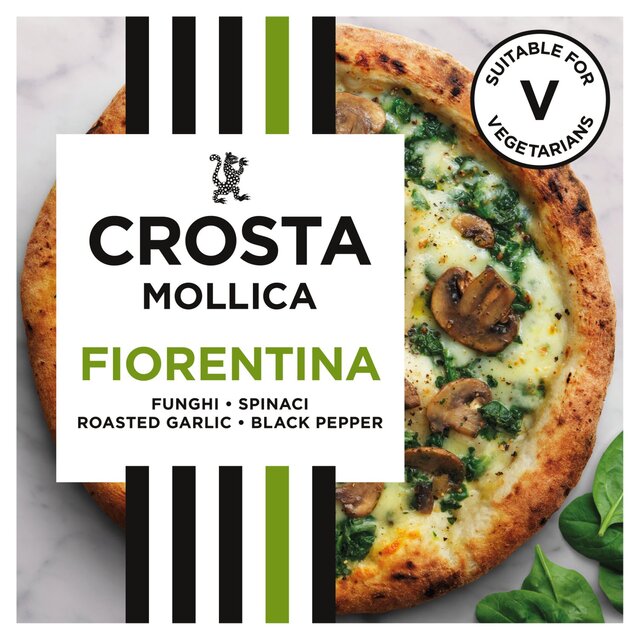 Crosta & Mollica Fiorentina Sourdough Pizza with Mushrooms & Spinach
