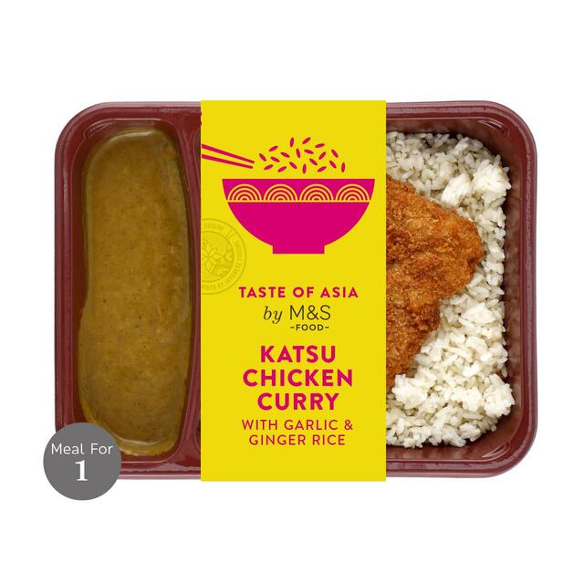 M&S Crispy Katsu Chicken Curry with Rice - Taste of Asia