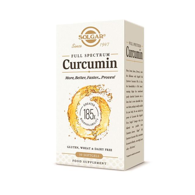 Solgar Full Spectrum Curcumin Supplement Soft Gel Capsules thumbnail 2
