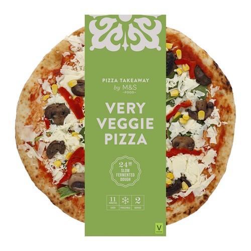 M&S Very Veggie Woodfired & Stonebaked Pizza 
