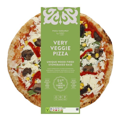 M&S Very Veggie Woodfired & Stonebaked Pizza  thumbnail 2
