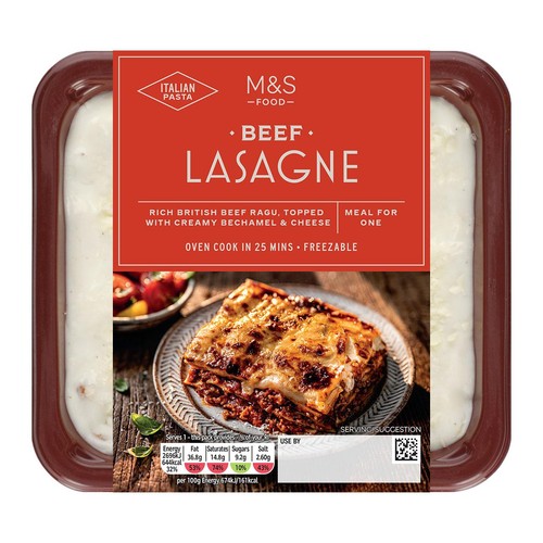 M&S Beef Lasagne Serves 1 thumbnail 3