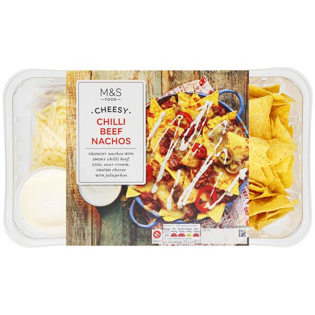 M&S Cheesy Chilli Beef Nachos