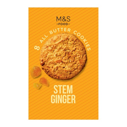 M&S 8 All Butter Stem Ginger Cookies