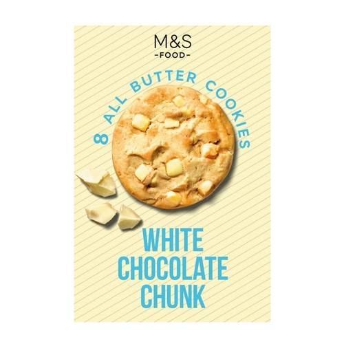 M&S Belgian White Chocolate Chunk Cookies