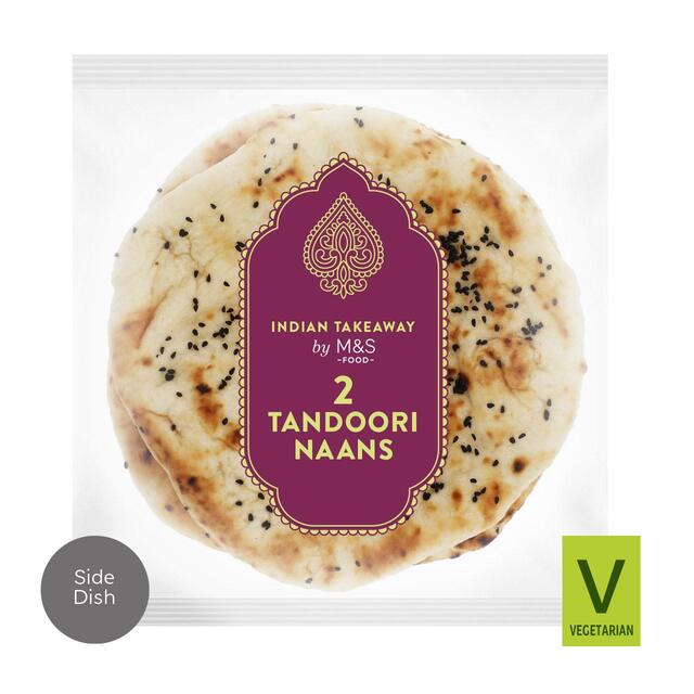 M&S 2 Tandoori Naans