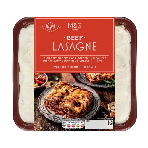 M&S Beef Lasagne Serves 2 thumbnail 3