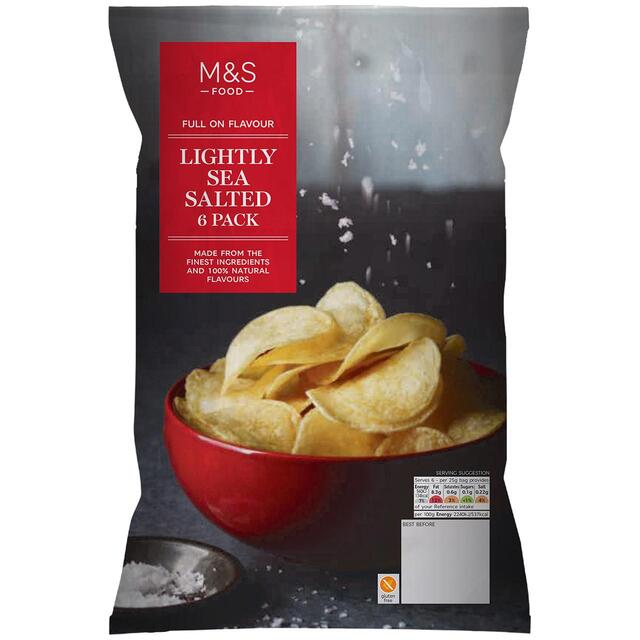 M&S Lightly Sea Salted Crisps thumbnail 2