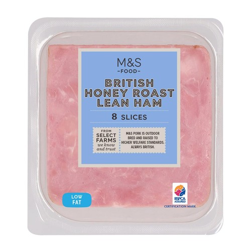 M&S British Lean Honey Roast Ham 8 Slices