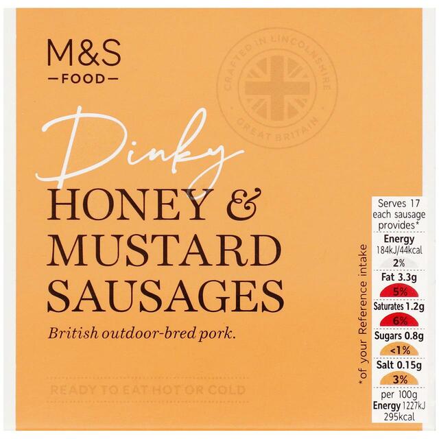 M&S British Dinky Honey & Mustard Sausages thumbnail 3