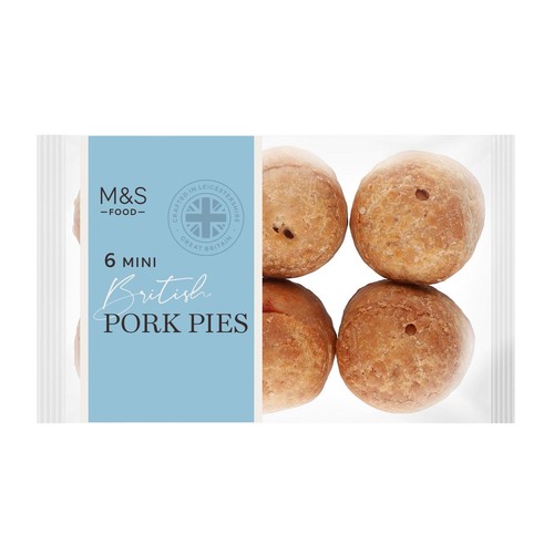 M&S 6 Mini Cured Pork Pies