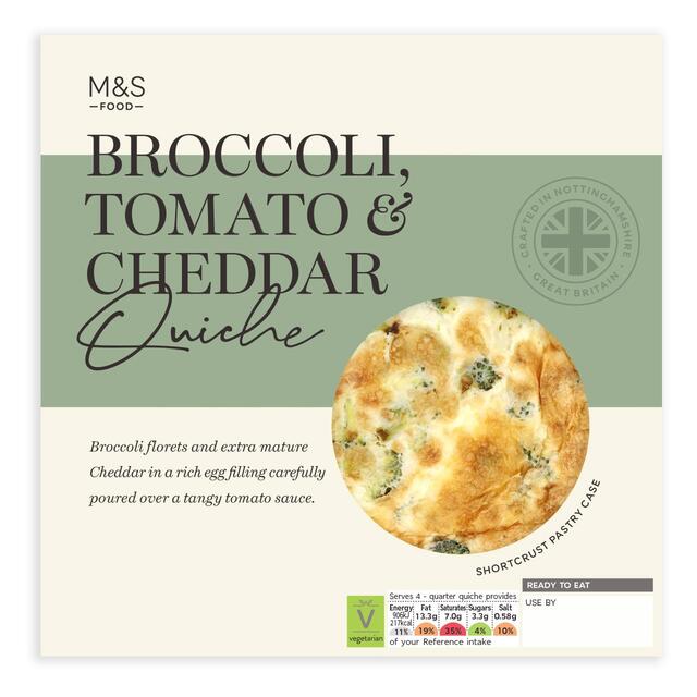 M&S Broccoli, Cheese & Tomato Quiche thumbnail 2