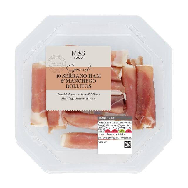 M&S Serrano Ham & Castilla Sheep Cheese Rolls thumbnail 4