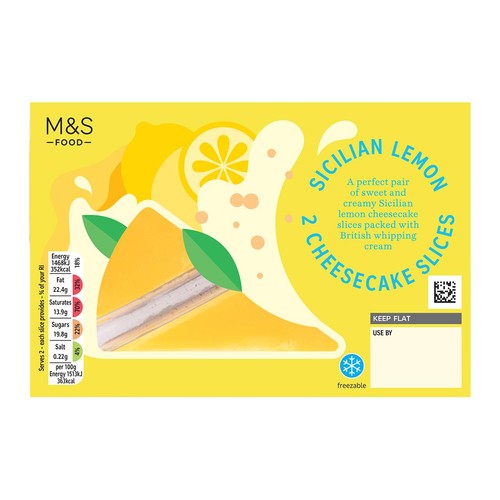 M&S Lemon Cheesecake Slices thumbnail 2