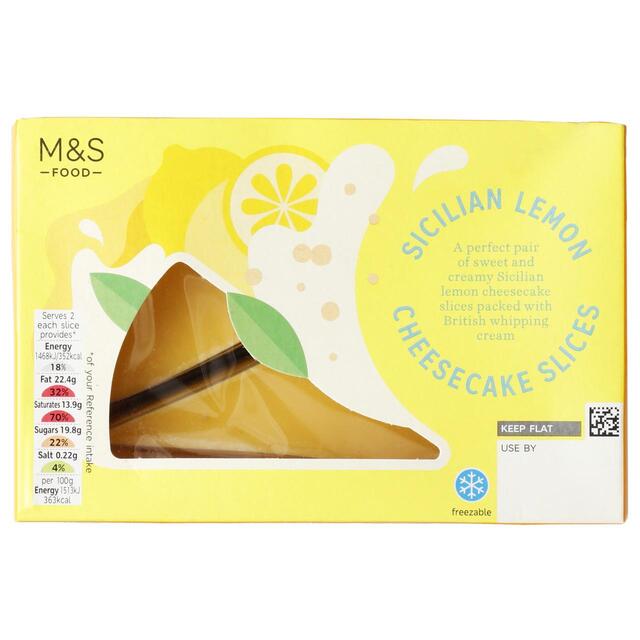 M&S Lemon Cheesecake Slices