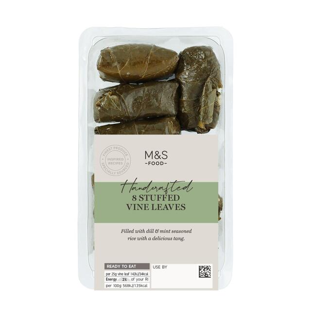 M&S Handcrafted 8 Stuffed Vine Leaves thumbnail 2