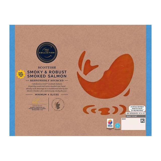 M&S Collection Scottish Smoky & Robust Smoked Salmon thumbnail 2