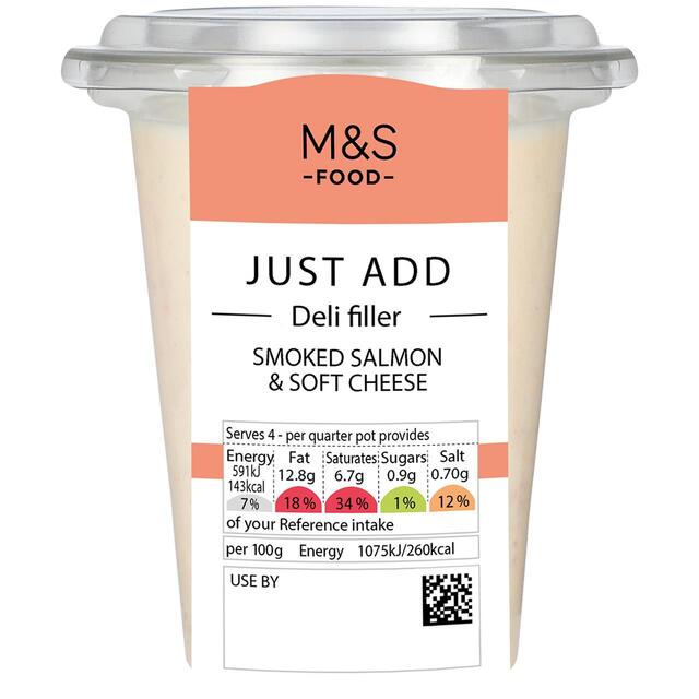M&S Smoked Salmon & Soft Cheese Deli Filler