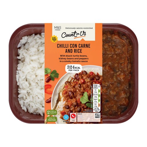M&S Count On Us Chilli Con Carne & Rice thumbnail 2