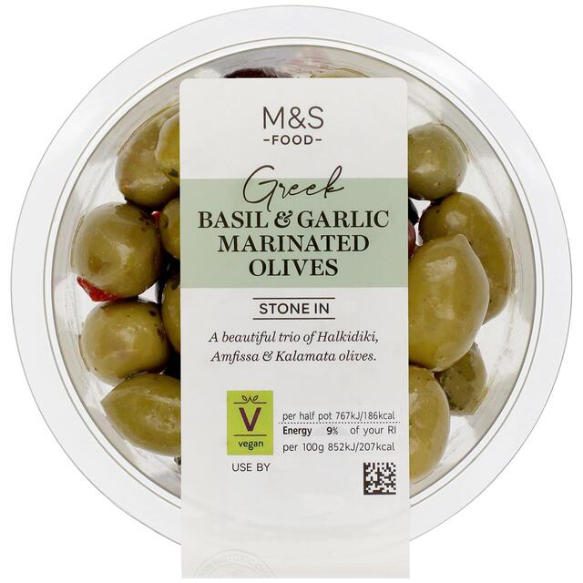 M&S Basil & Garlic Marinated Olive Selection thumbnail 3