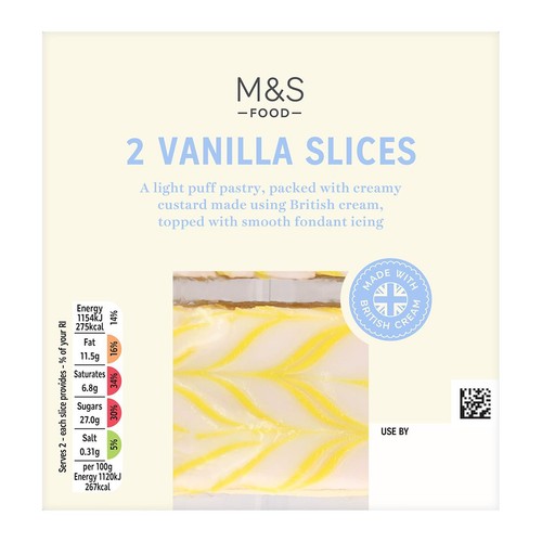 M&S 2 Vanilla Slices thumbnail 2
