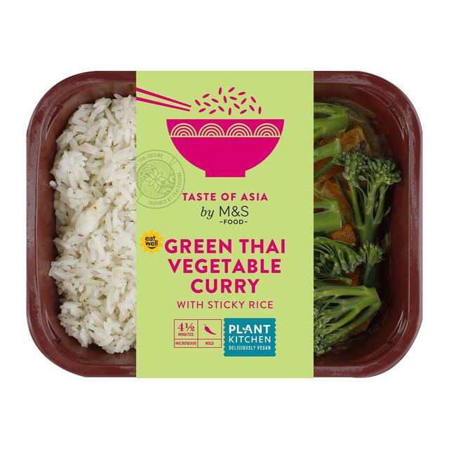 M&S Green Thai Vegan Curry & Rice