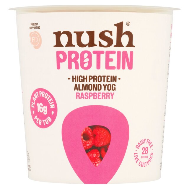 Nush Protein Raspberry Almond Milk Yog