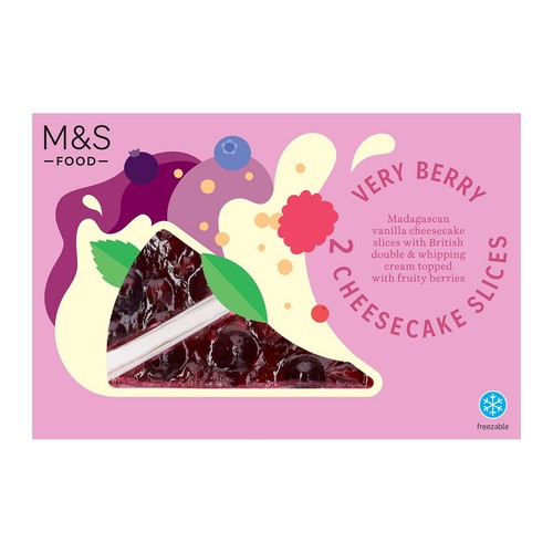 M&S Very Berry Cheesecake Slices