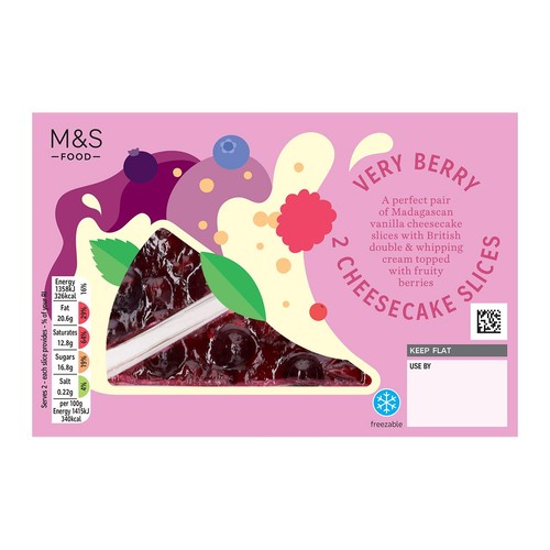 M&S Very Berry Cheesecake Slices thumbnail 2