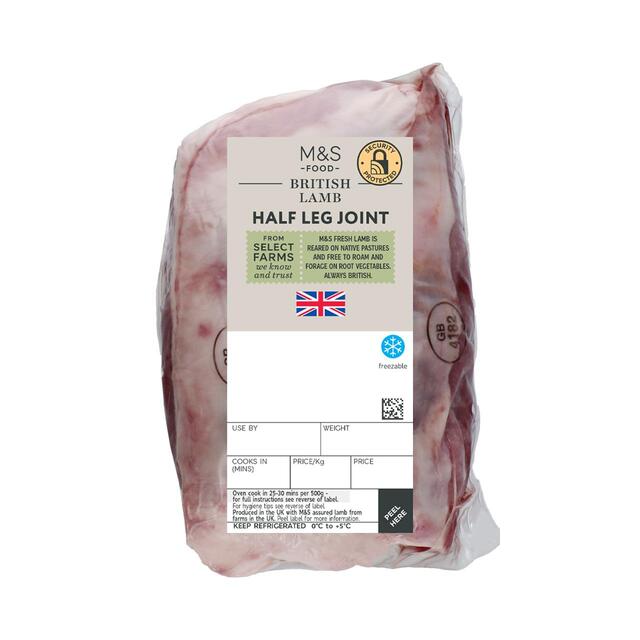 M&S Select Farms Bone in Half Lamb Leg thumbnail 2