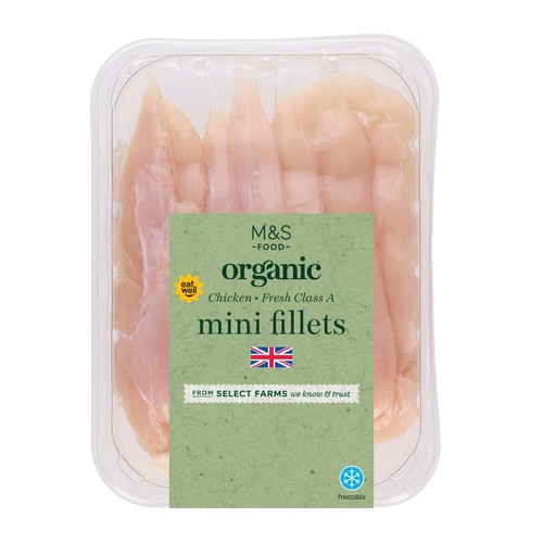 M&S Organic Free Range Mini Chicken Fillets