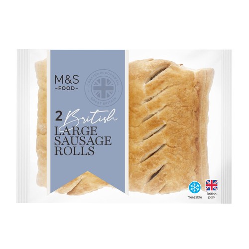 M&S 2 Large Sausage Rolls