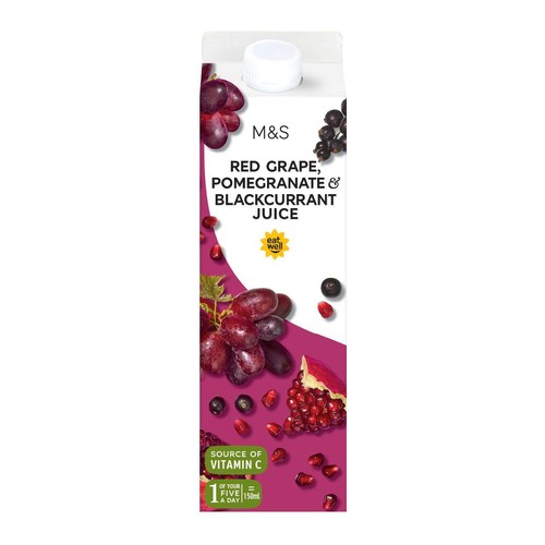 M&S Grape, Pomegranate & Blackcurrant Juice