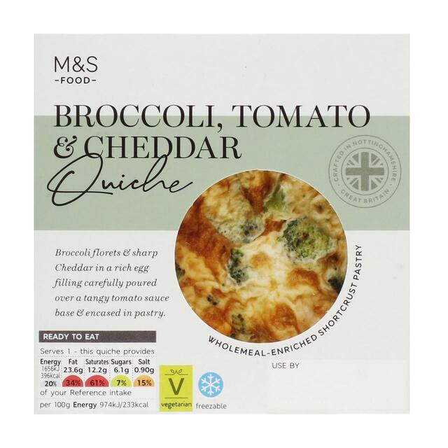 M&S Broccoli, Cheese & Tomato Quiche thumbnail 2