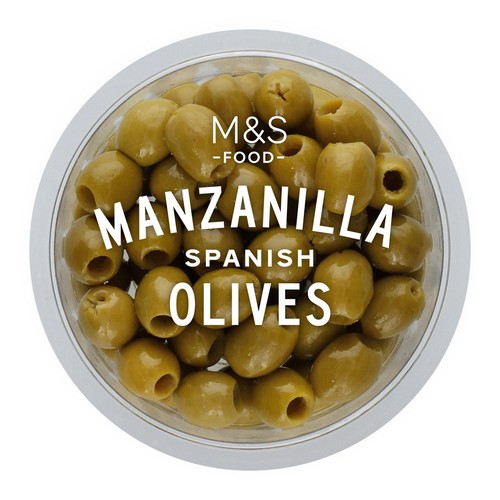 M&S Spanish Pitted Mild Manzanilla Olives