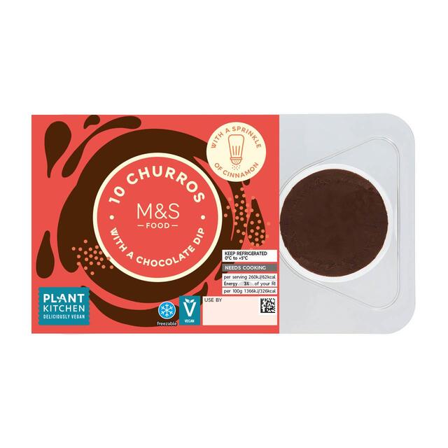 M&S Plant Kitchen Churros with Chocolate Dip thumbnail 2