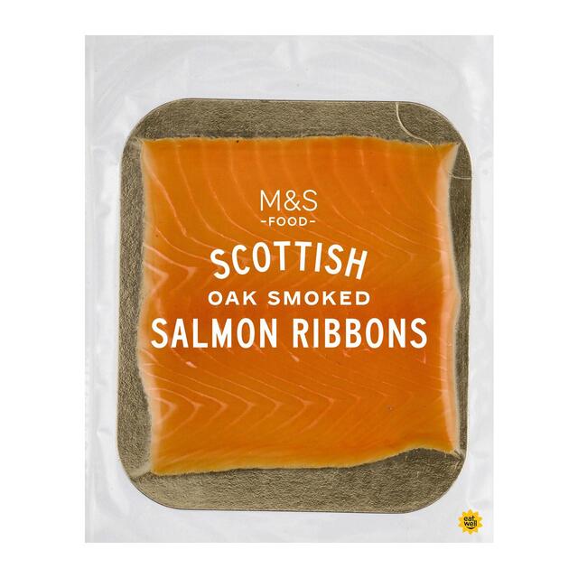 M&S Scottish Oak Smoked Salmon Ribbons