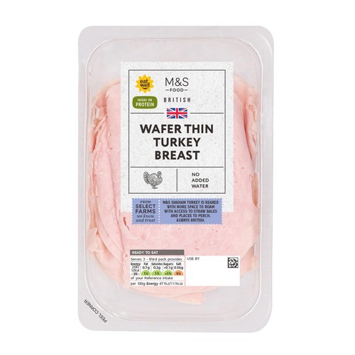 M&S British Wafer Thin Turkey Breast Slices thumbnail 2