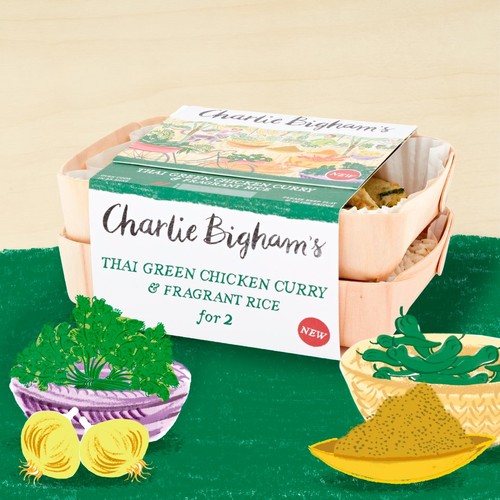Charlie Bigham's Thai Green Chicken Curry & Fragrant Rice for 2 thumbnail 2