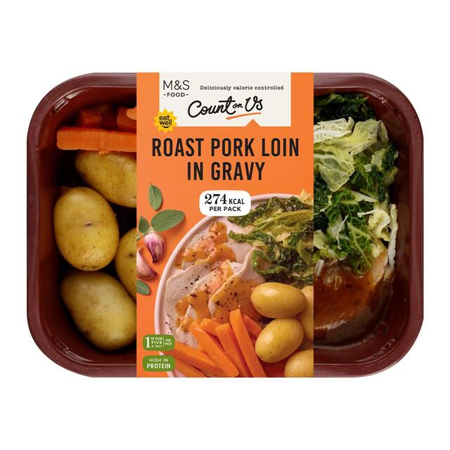 M&S Count On Us Roast Pork Loin in Gravy