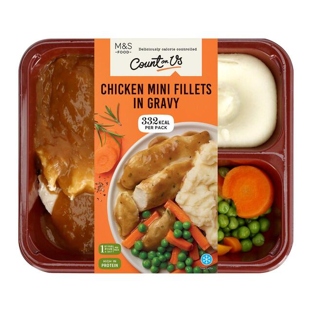 M&S Count On Us Mini Chicken Fillets in Gravy