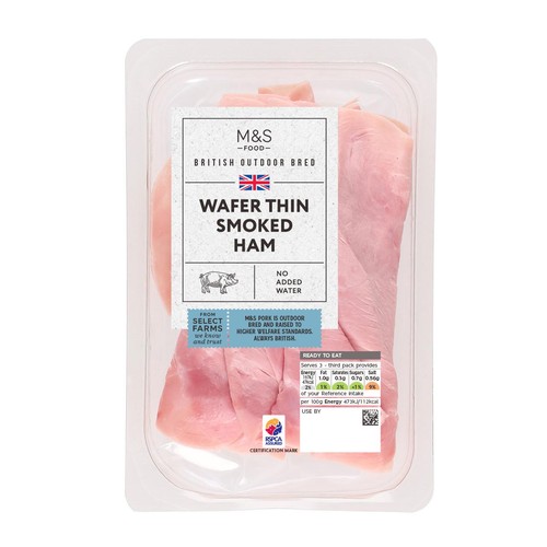 M&S British Wafer Thin Smoked Ham thumbnail 2