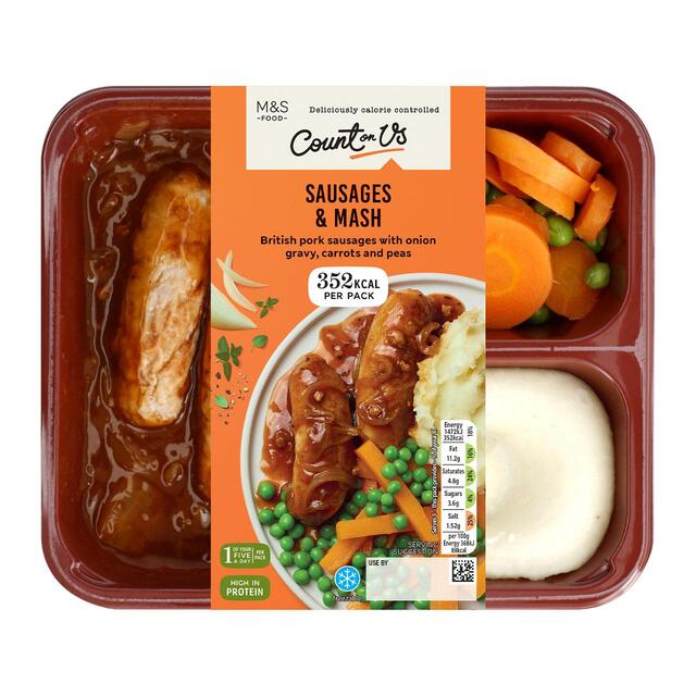 M&S Count On Us Sausage & Mash