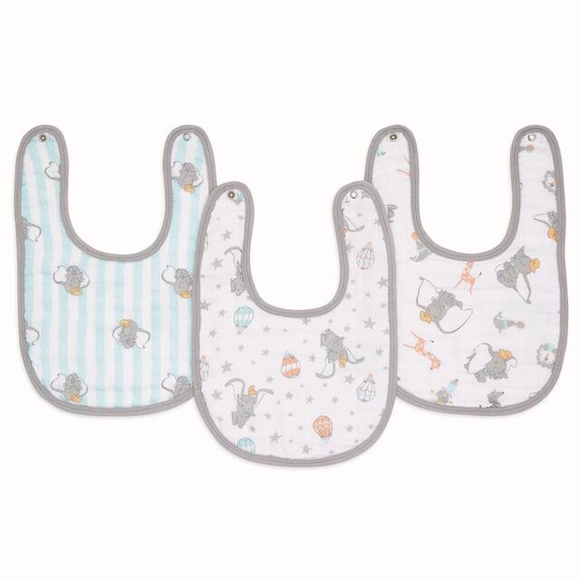 Aden + Anais Muslin Bibs Snap Closure Dumbo thumbnail 2