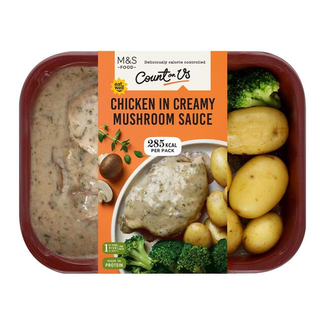 M&S Count On Us Chicken in Creamy Mushroom Sauce